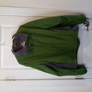 Timberland Olive Green Windbreaker with Fleece Lining